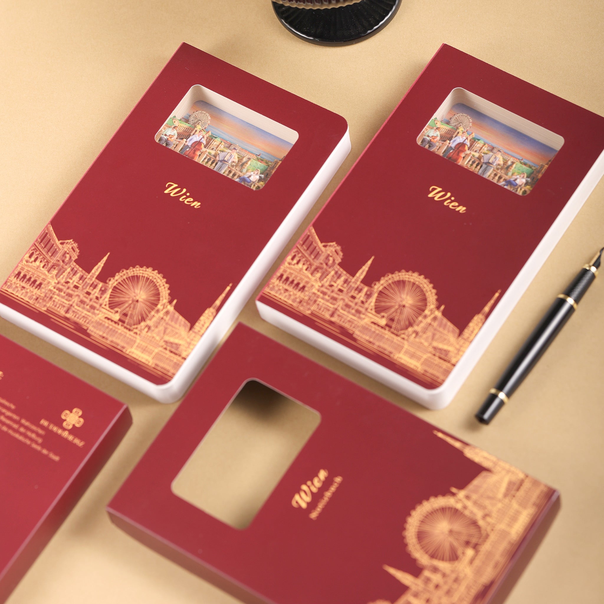 Vienna 3D Paper Art Notebook – Travel Journal & Gift