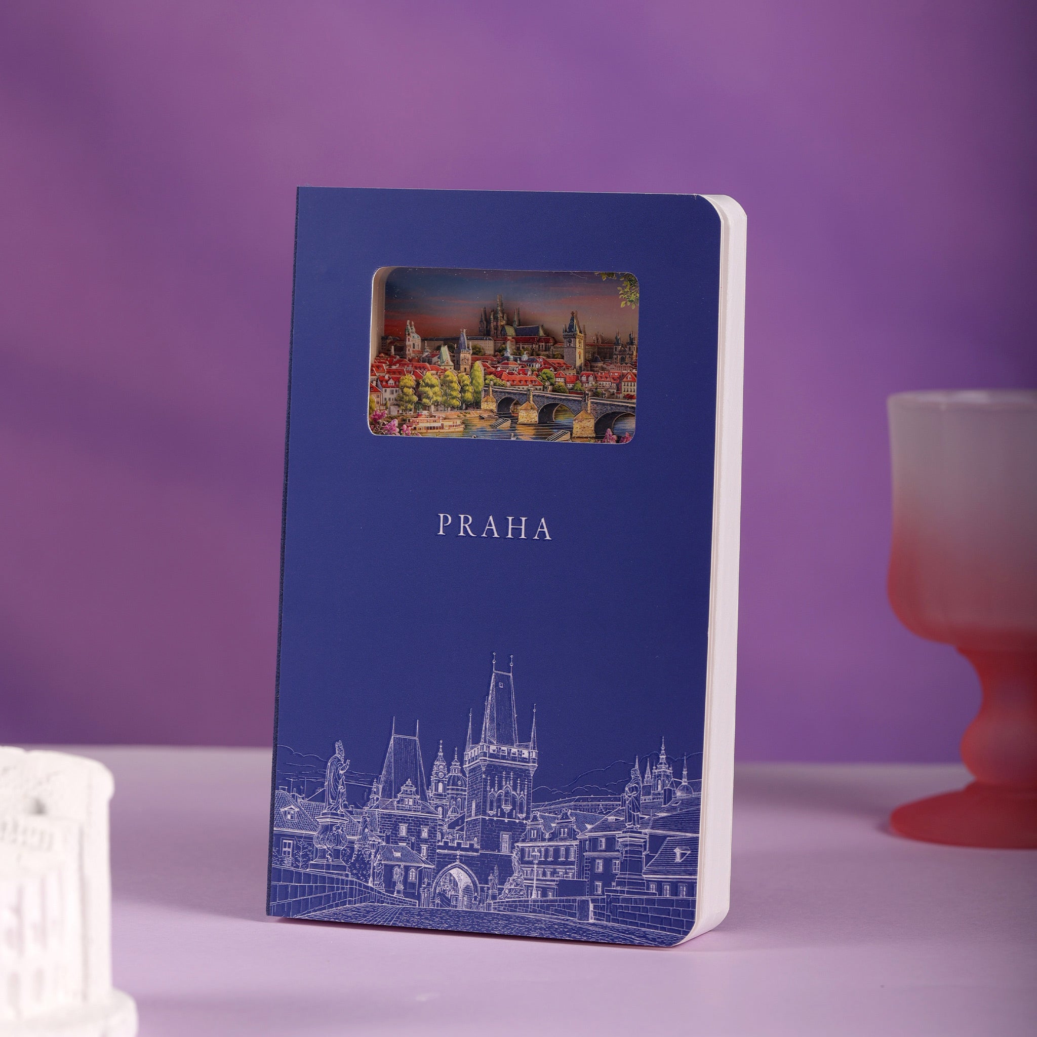 Prague 3D Paper Art Notebook