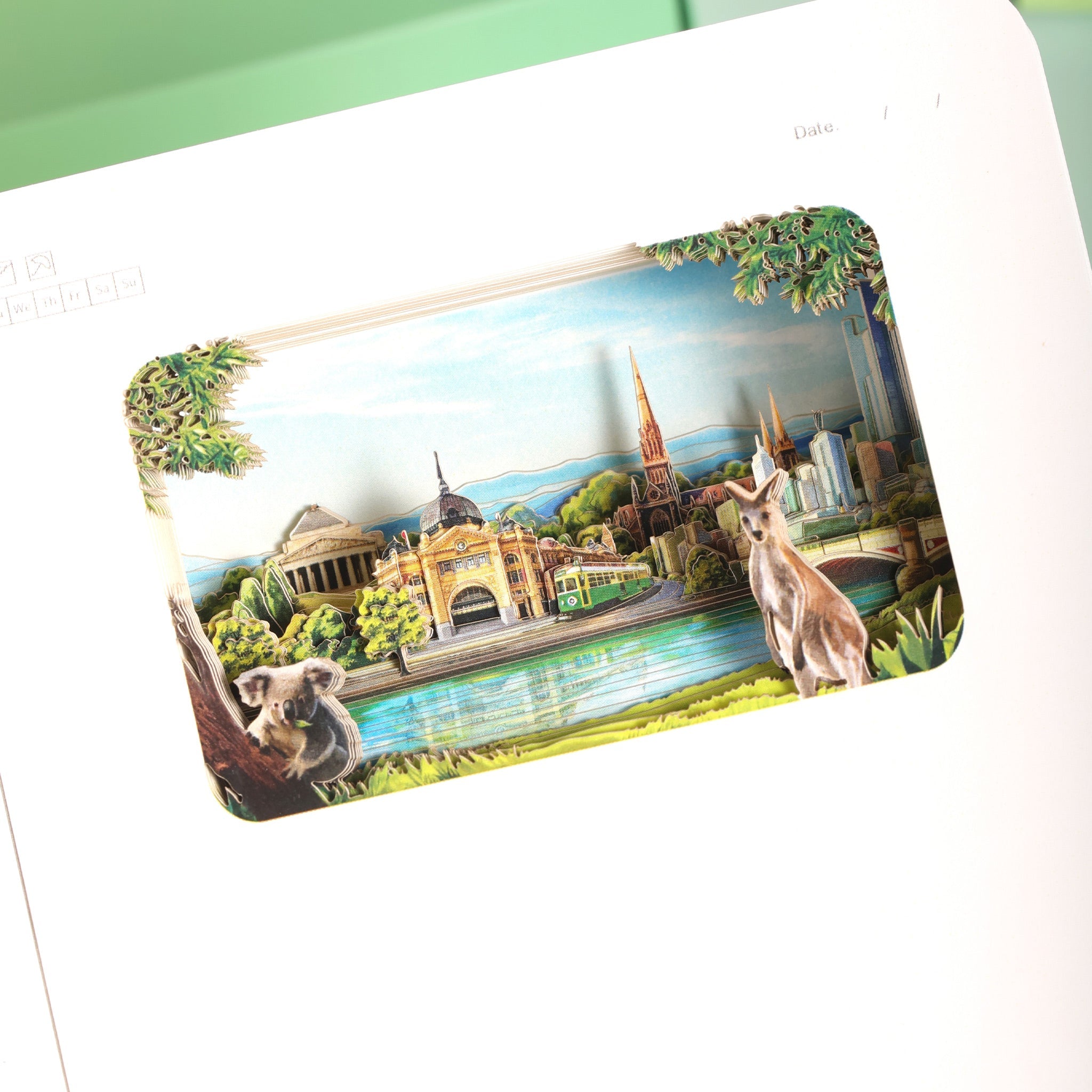 Melbourne 3D Paper Art Notebook
