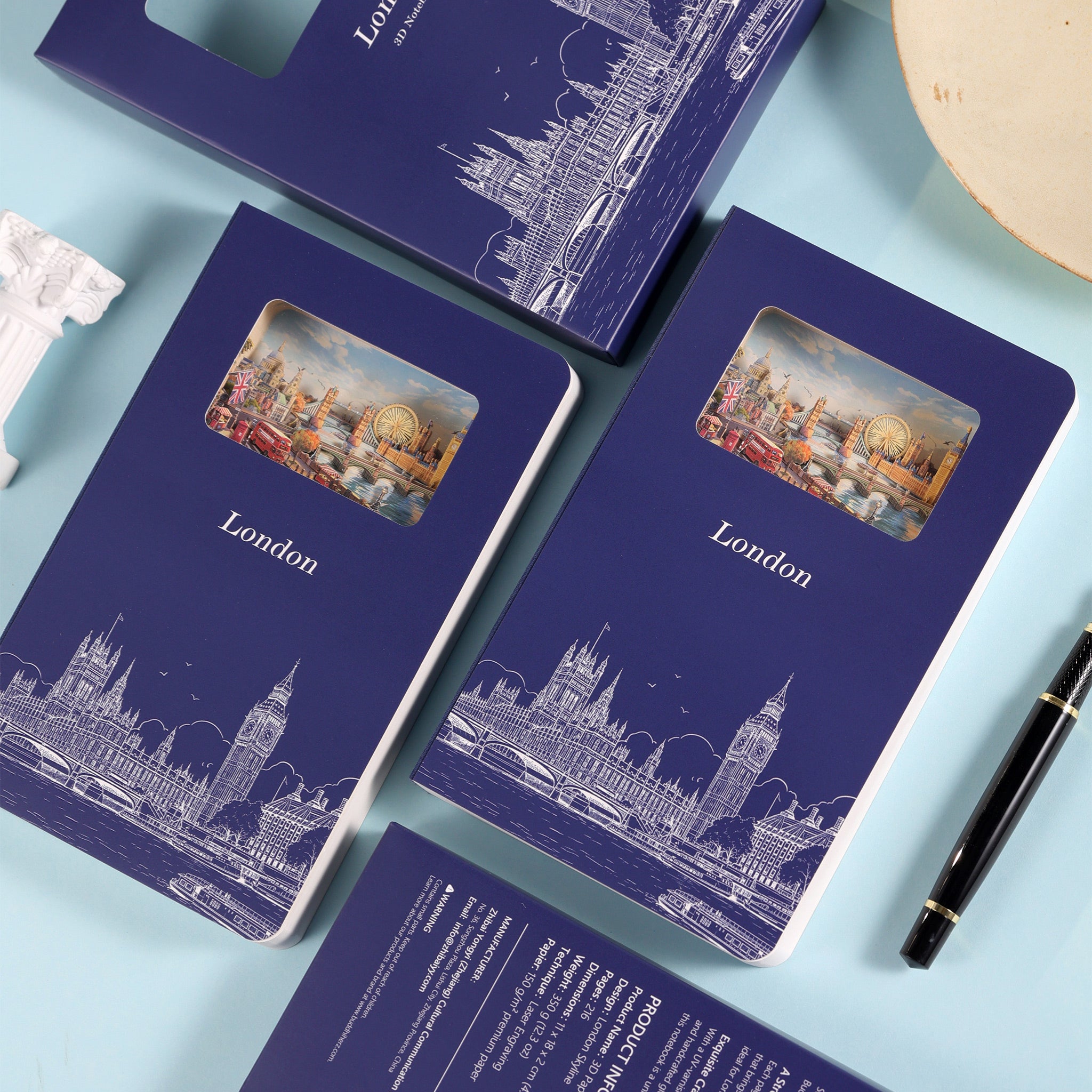 London 3D Paper Art Notebook – Travel Journal & Gift