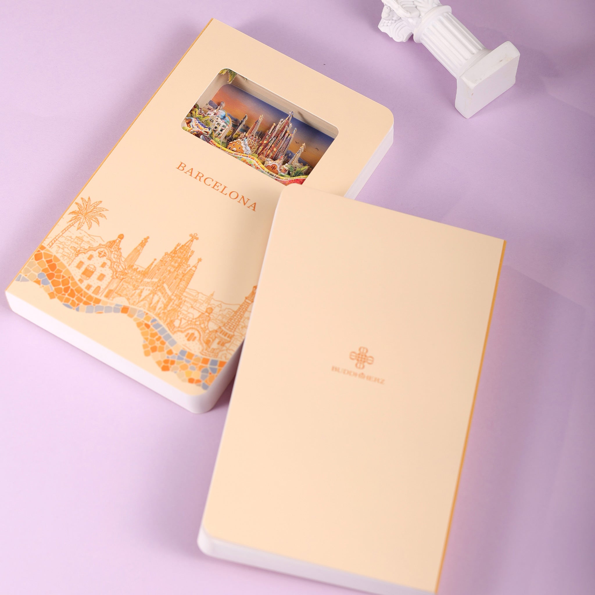 Barcelona 3D Paper Art Notebook – Travel Journal & Gift