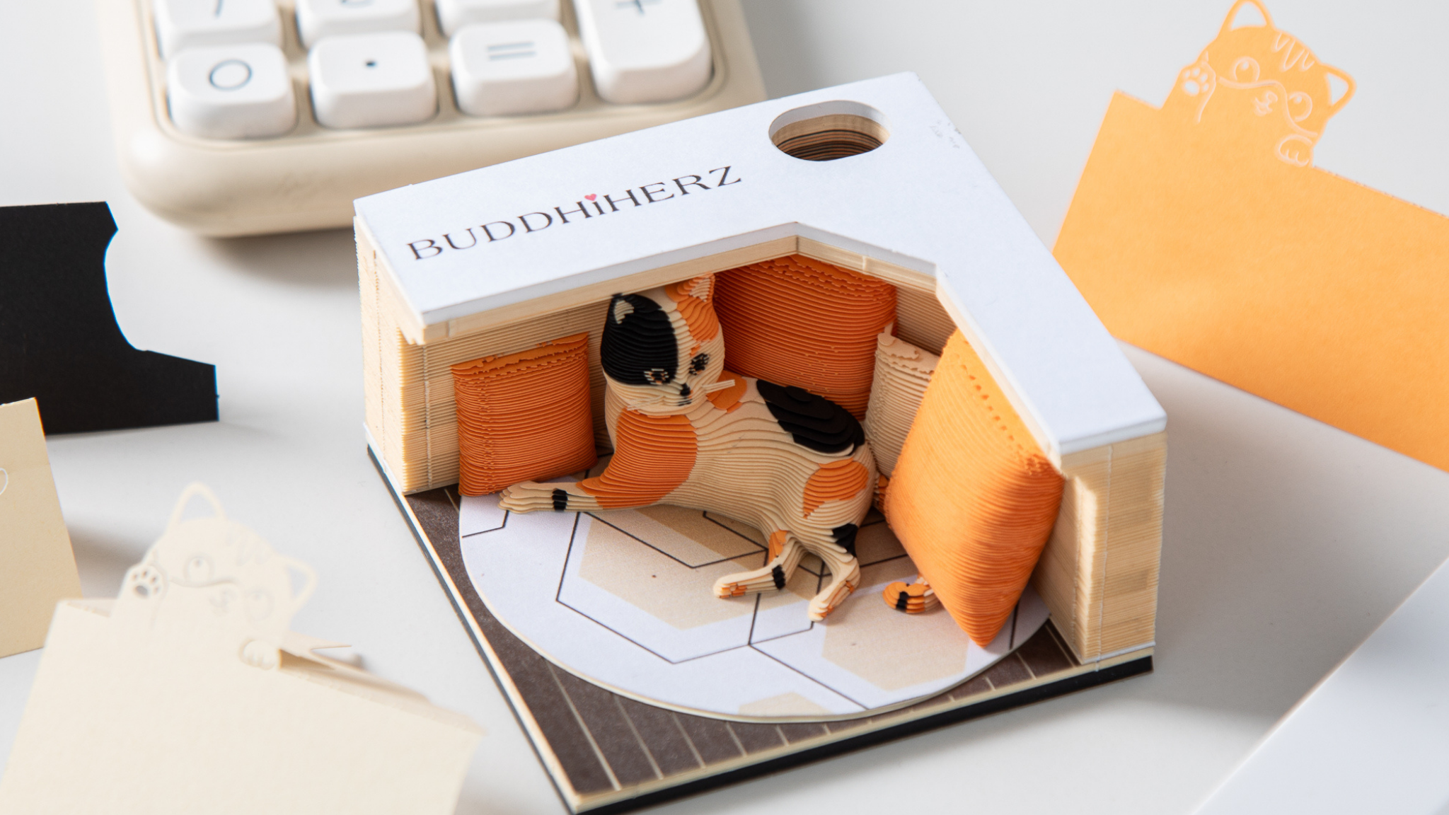 Cozy Cat 3D Memo Pad