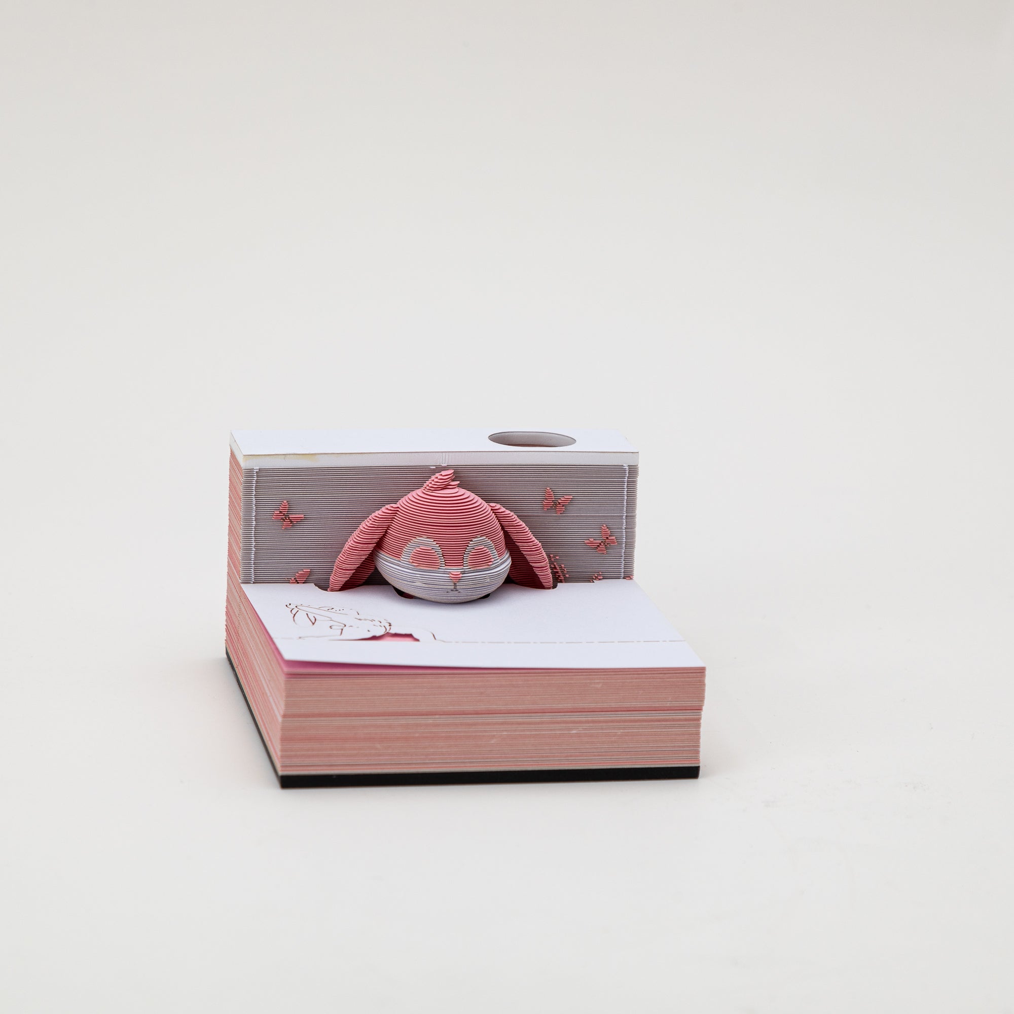 3D-Notizblock: Meditierender Hase