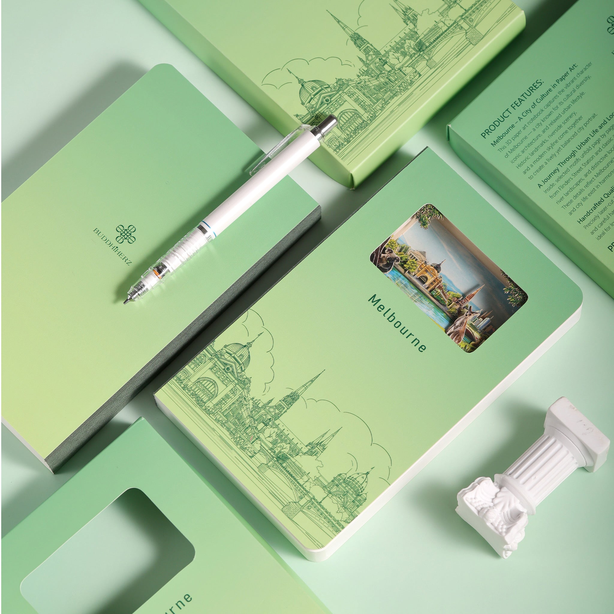 Melbourne 3D Paper Art Notebook