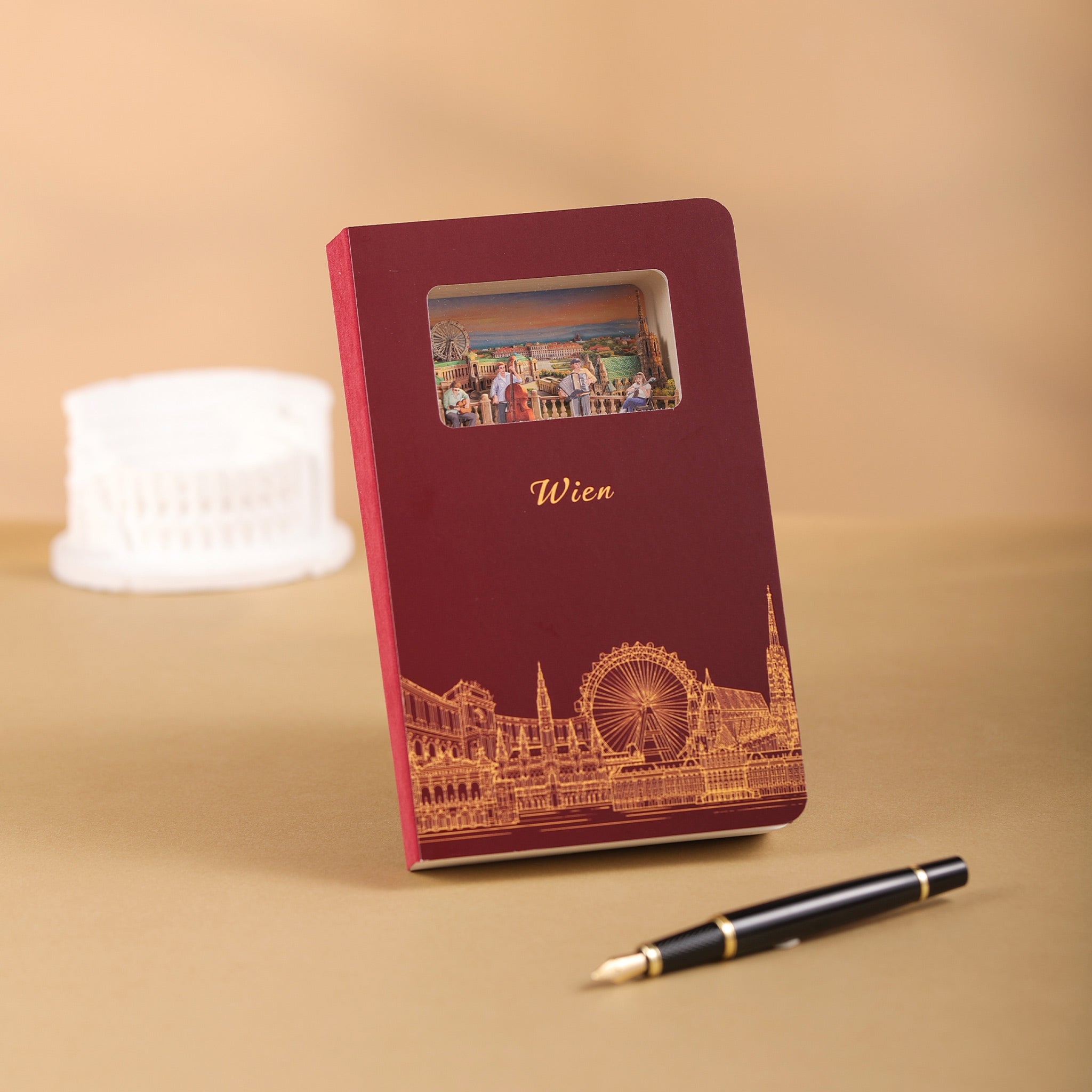 Vienna 3D Paper Art Notebook – Travel Journal & Gift