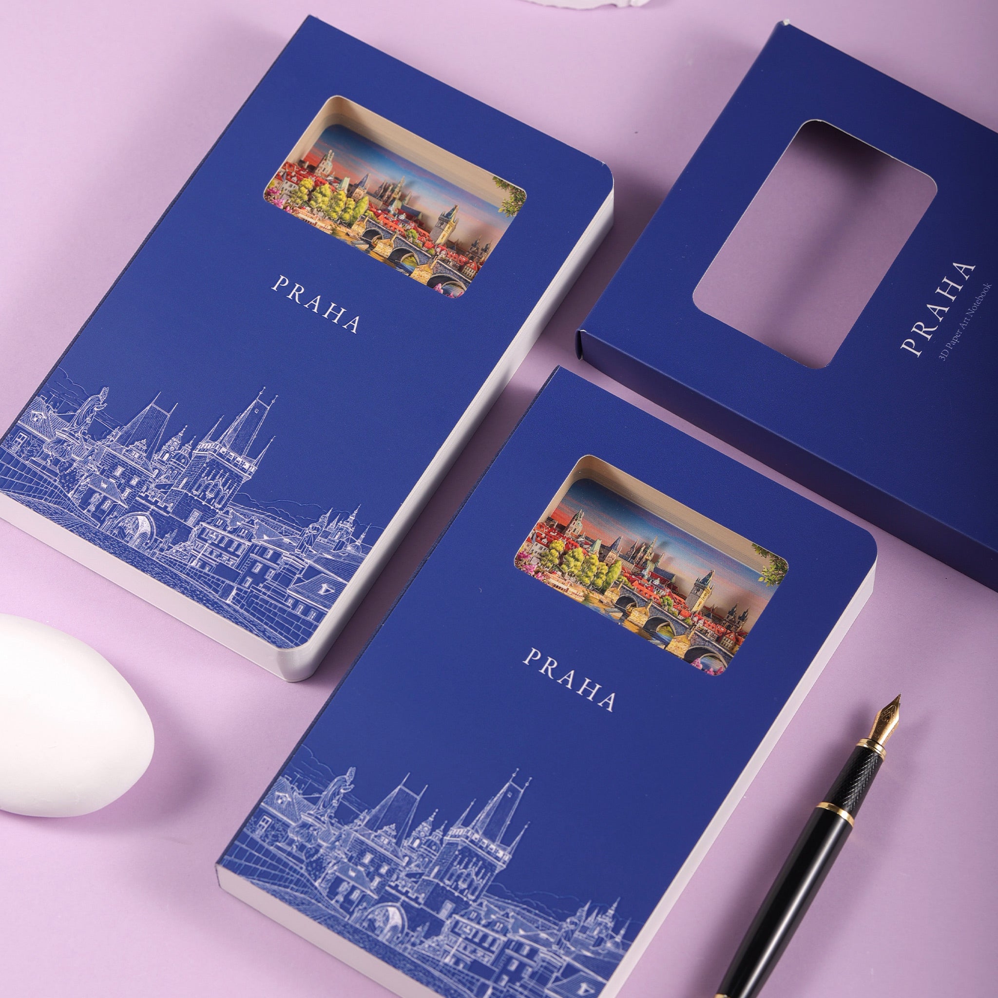 Prague 3D Paper Art Notebook