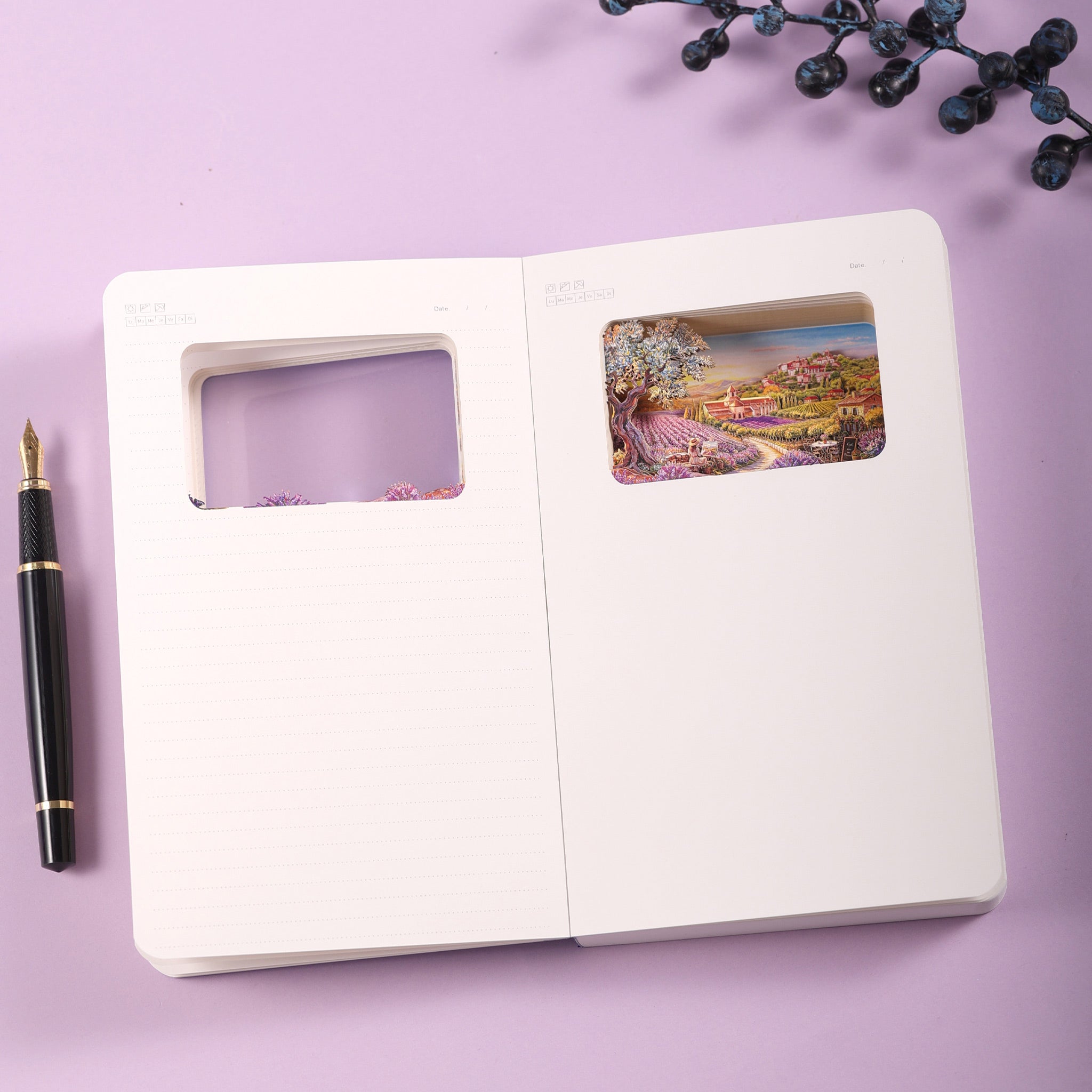 Provence 3D Paper Art Notebook