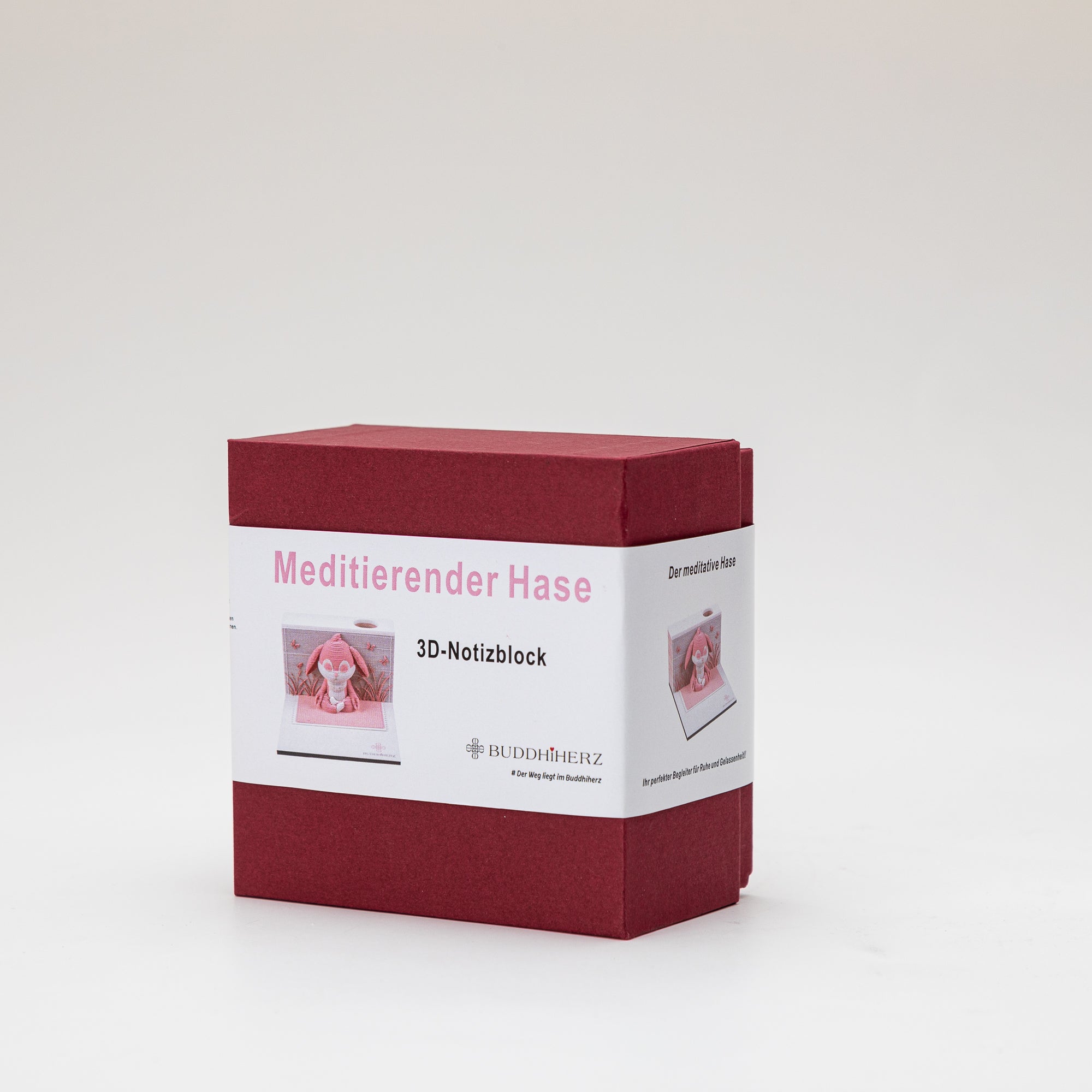 3D-Notizblock: Meditierender Hase