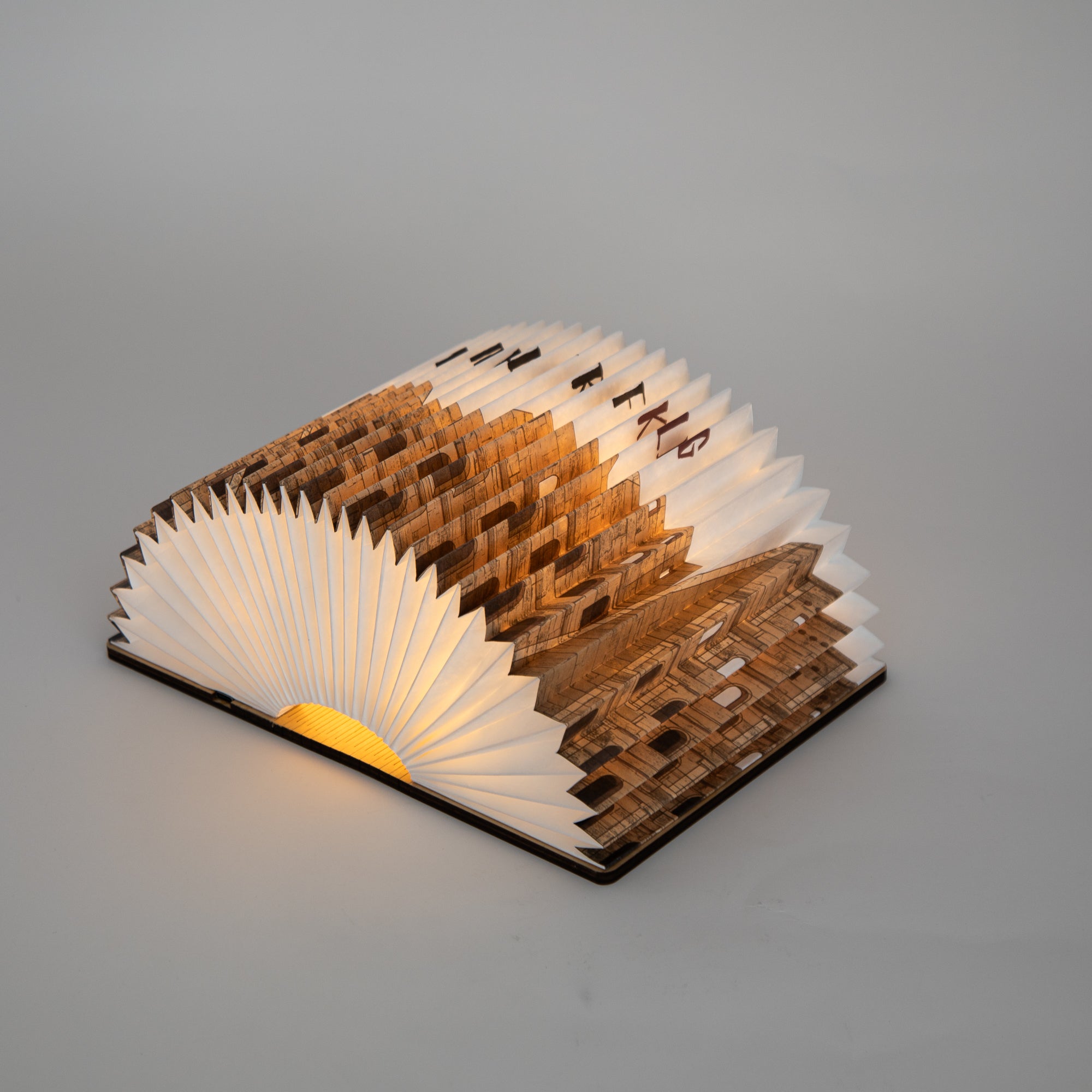 Roman Colosseum 360° Book Lamp