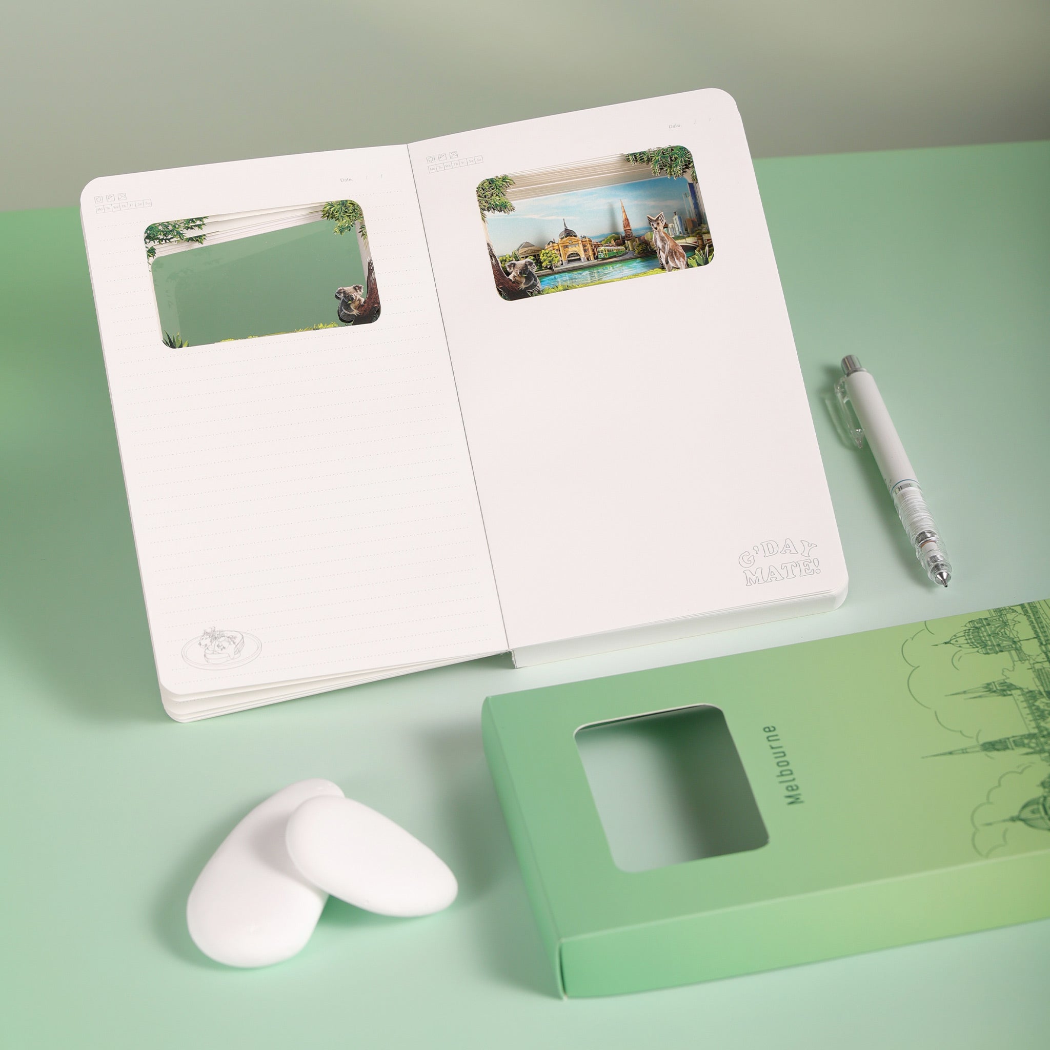 Melbourne 3D Paper Art Notebook