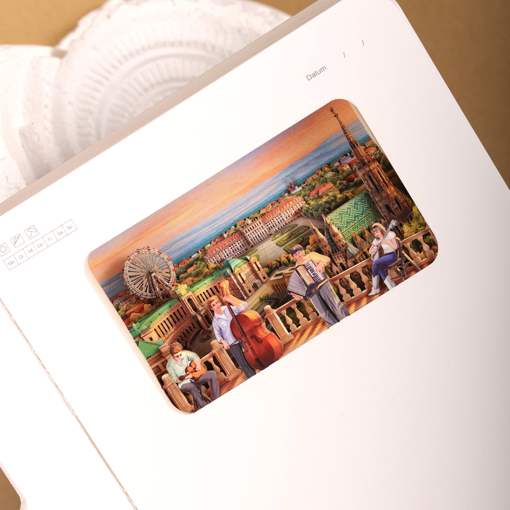 Vienna 3D Paper Art Notebook – Travel Journal & Gift