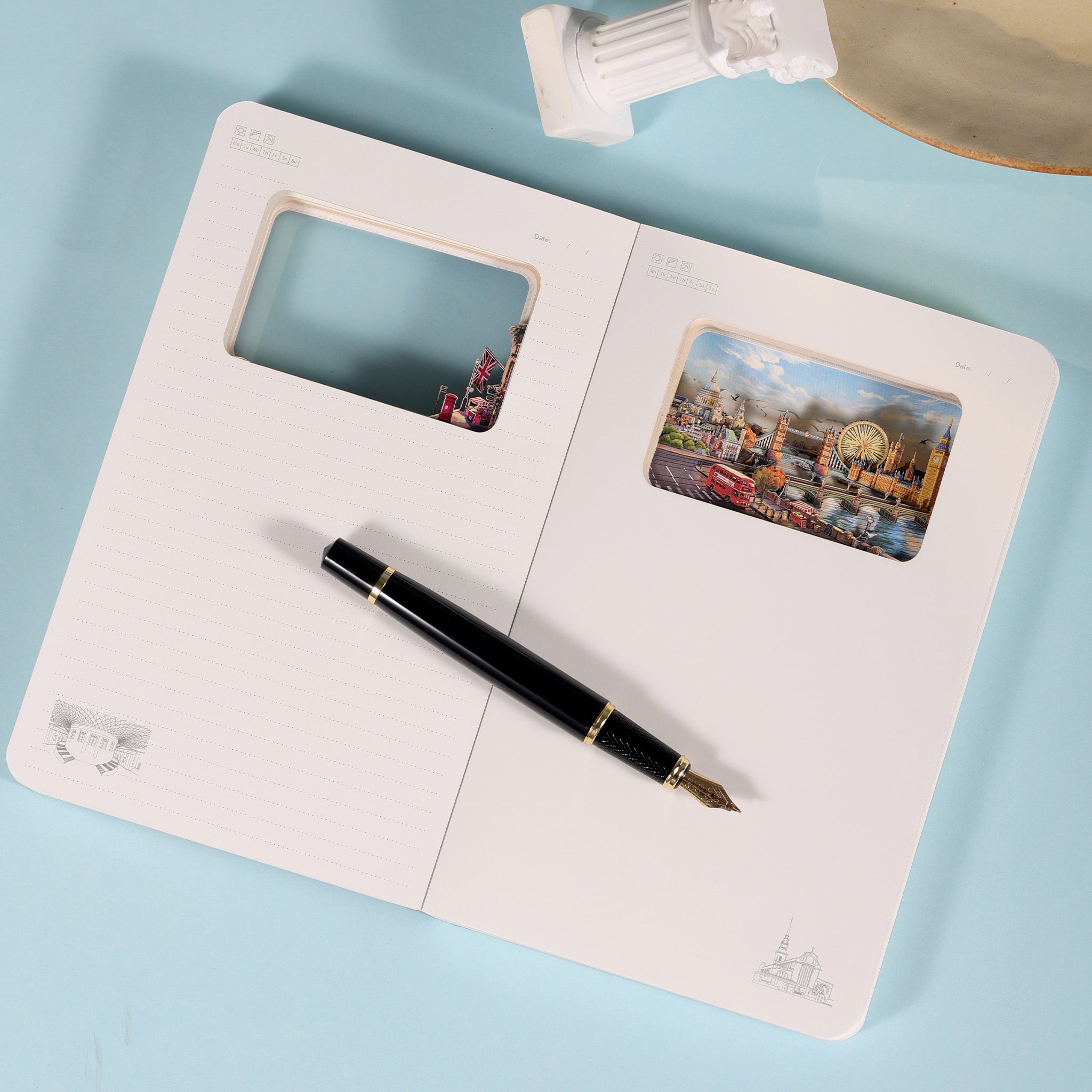 London 3D Paper Art Notebook – Travel Journal & Gift