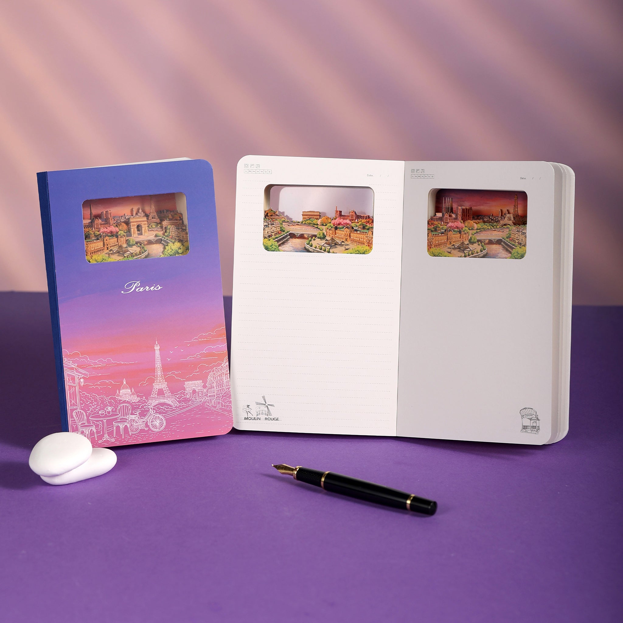 3D Notizbuch Paris