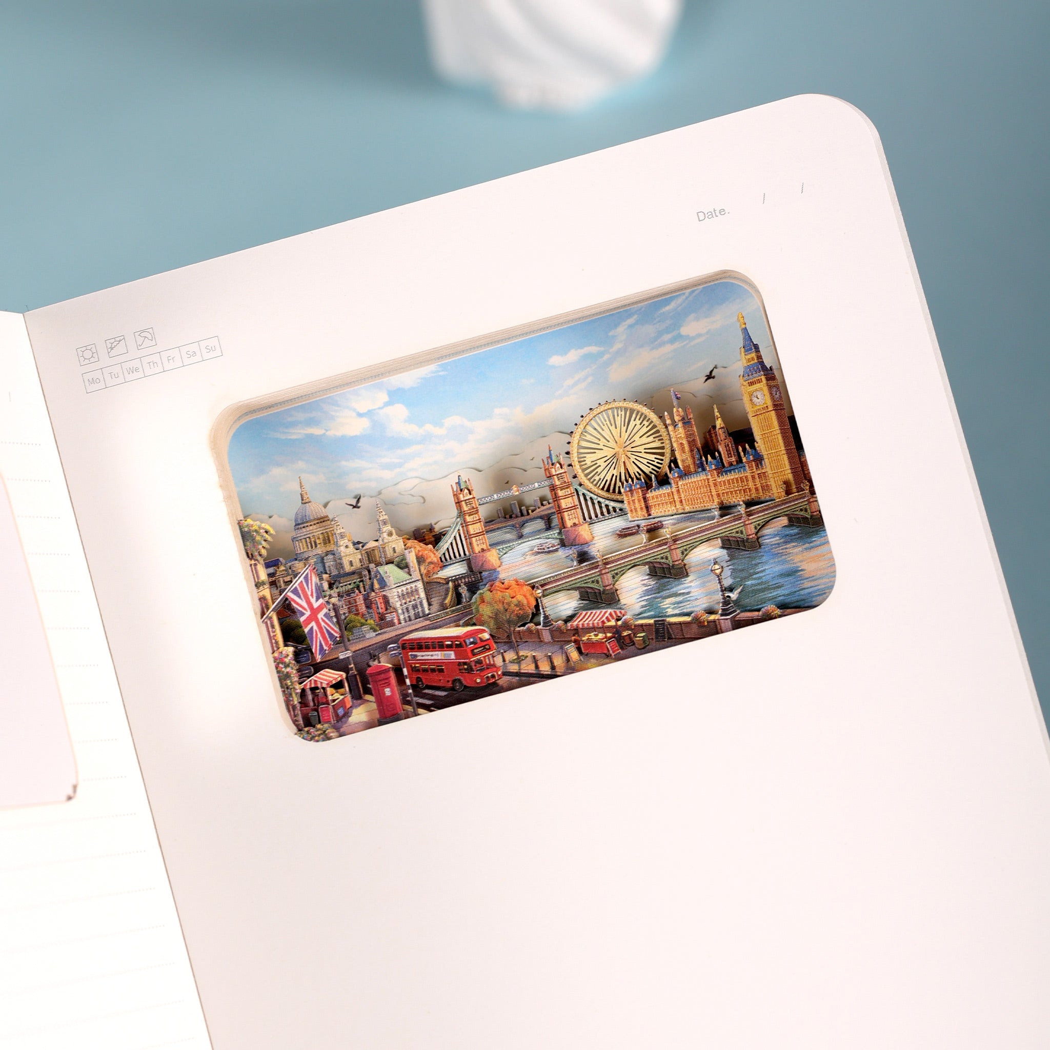 London 3D Paper Art Notebook – Travel Journal & Gift