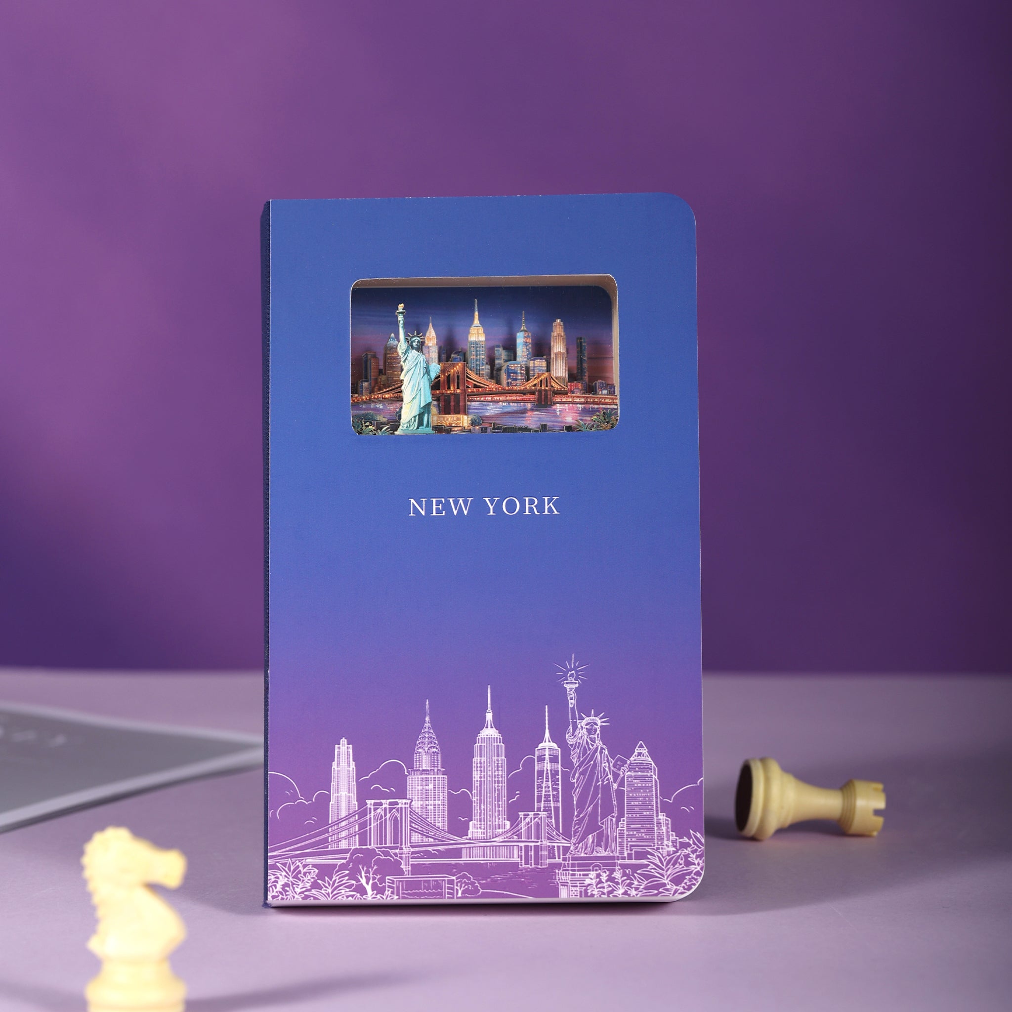 New York  3D Paper Art Notebook – Travel Journal & Gift