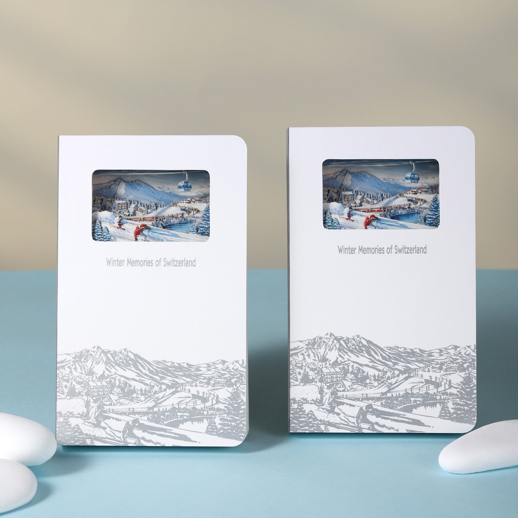 3D Notizbuch Winterzauber Schweiz