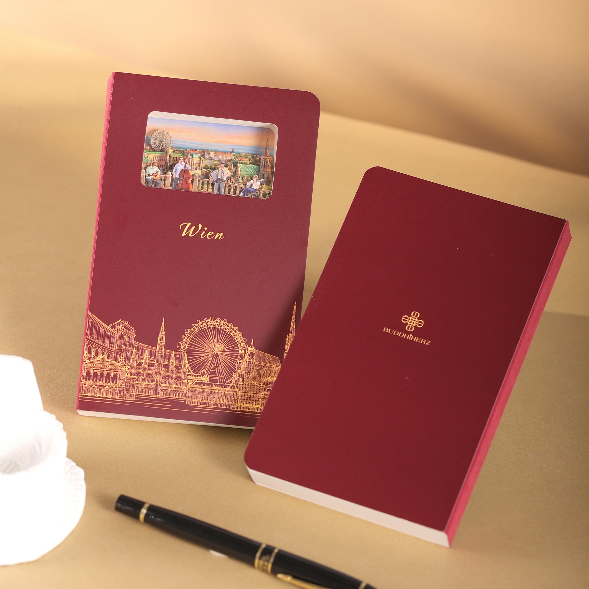 Vienna 3D Paper Art Notebook – Travel Journal & Gift