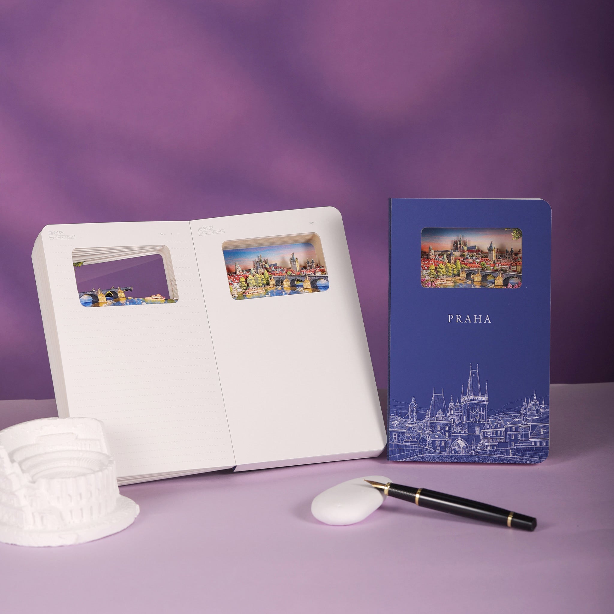 Prague 3D Paper Art Notebook